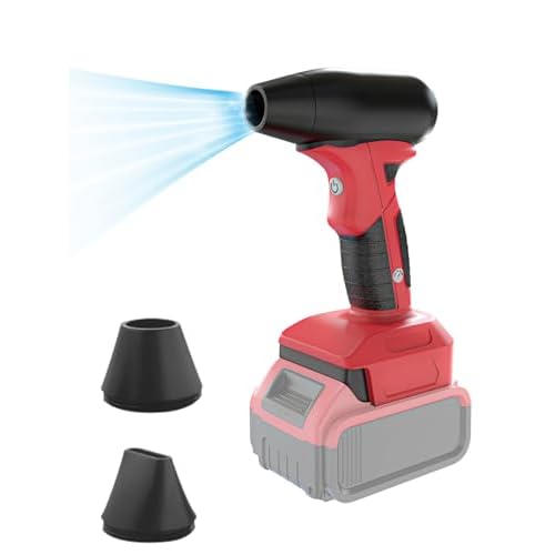 Cordless Compressed Air Duster for Milwaukee 18V Battery with Brushless Motor, Handheld Jet Fan with 4 Gears Adjustable for Garages Sawmill Home Workshop & Car Cleaning (No Battery)