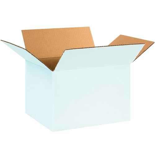 AVIDITI White Shipping Boxes 10"L x 10"W x 10"H (25 Pack) Small Medium Mailing Box for Small Business Packaging, Mailers, Gifts & Storage