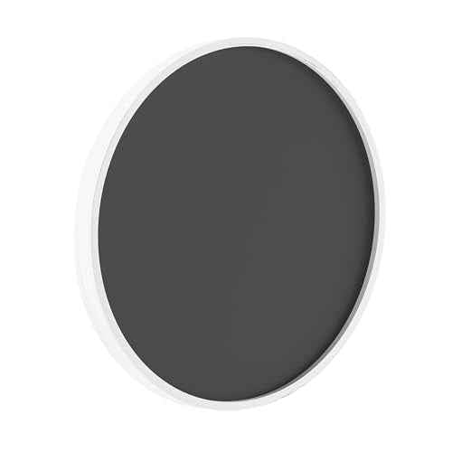 HBCY Creations 18" Round Whitewashed Wood Framed Wall Mounted Magnetic Chalkboards with Eraser and Chalk
