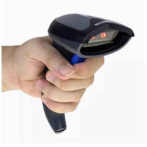 Barcode Scanner, Wireless and Bluetooth 1D and 2D Code Reading, Long Wireless Range 65m, 1200mAh Battery, USB, High Speed Scanning for Inventory and Point of Sale