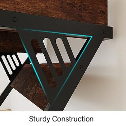 ALISENED Computer Desk for Small Spaces,23.6" Z-Shaped Compact Study Table with Smooth Keyboard Tray,with Wheels and Bottom Shelves for Home Office，Computer Cart Mobile Laptop Cart