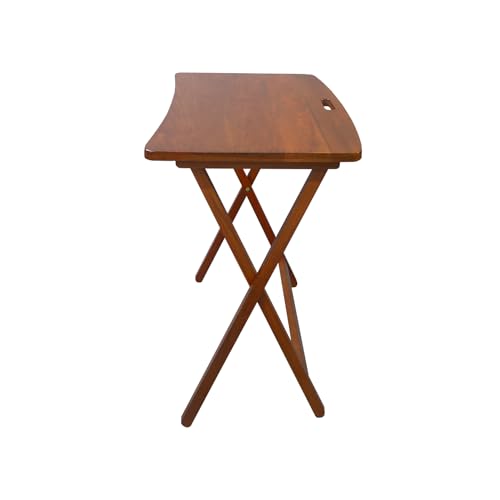 American Trails Arizona Folding Table - Solid American Hardwood Sweet Oak, 28x17x26in