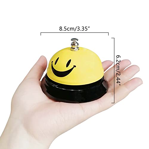 Call Bell for Hotels, Restaurants & Pet Training - 3.35 Inch Metal Desk Bell