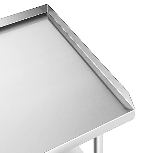GRIDMANN NSF 36" L x 30" W Equipment Stand with Undershelf, 16-Gauge SS Top, 24" H, NSF