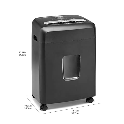 Amazon Basics 12 Sheet High Security Micro Cut Paper Shredder with CD/Card Slot & 6-Gallon Bin