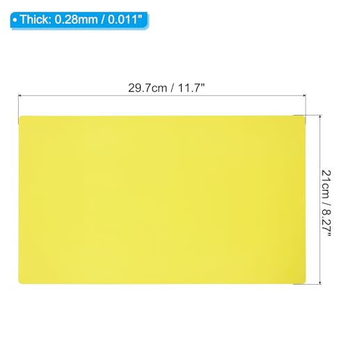 PATIKIL Yellow A4 Guided Reading Overlay Sheets - Pack of 6