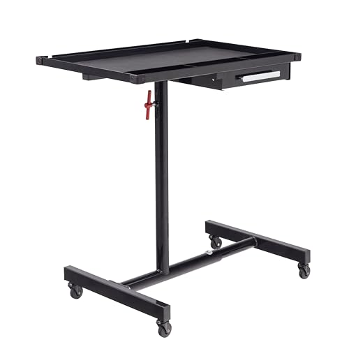 Sunex Tools Deluxe Adjustable Work Table with Drawer – 34"–47.75" Height, 220 lb Capacity