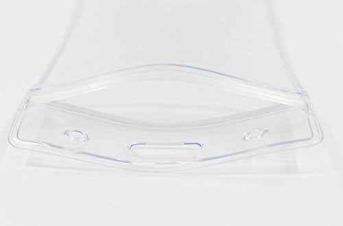 KINGSUM Vertical ID Badge Holders Sealable Waterproof Clear Plastic Holder, Fits RFID/Proximity/Badge Swipe Cards or Credit (300Pcs, Vertical)