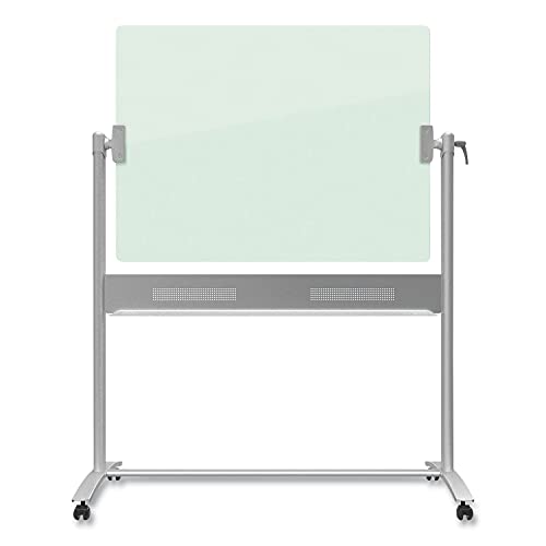 Quartet 48" x 36" Magnetic Glass Whiteboard Reversible Portable Easel