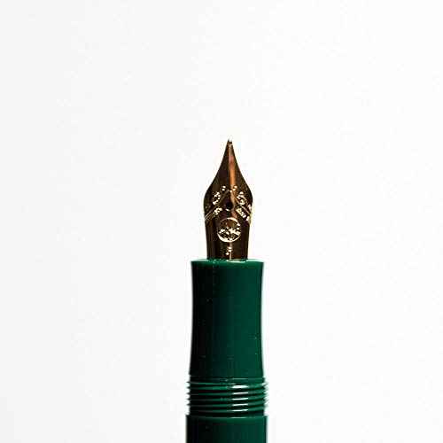 Kaweco Sport Classic Fountain Pen Green, Fine Nib Sport Octagonal Clip Gold