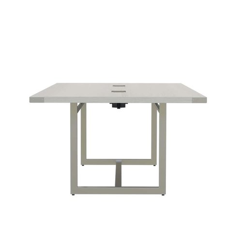 Safco Mirella Conference Table Sitting Height - 8' White Ash