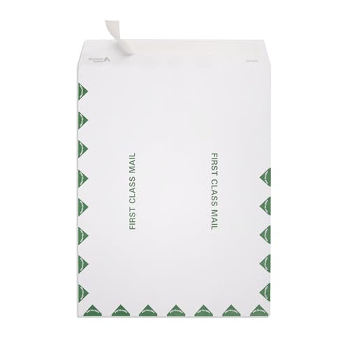 Large Blue Summit Supplies 10 x 13 Inch First Class Self-Seal Envelopes - White