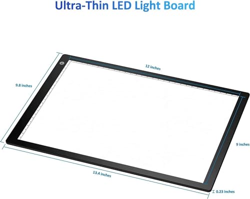 A4 USB Light Box for Slide & Negative Scanning - Ultra-Thin Artist Light Pad