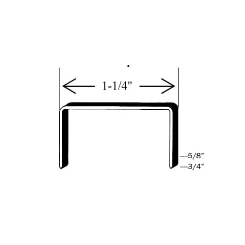 C-3/4 Carton Staple 1-1/4 inch Crown with 3/4 inch Leg Length, 4000 per case - SIM CC34, C34 or JK561, Ideal for Wood and Sheet Metal Projects in Construction, DIY and Office/Retail
