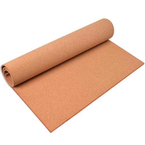 Cork Board Roll, 1/4 inch Thick Cork Boards for Walls, 70x35 inches Cork Board Rolls Bulletin Boards for Home School Officel(6mm,Roll,90180)