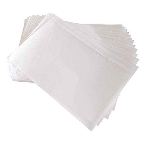 9527 Product 7.5" x 5.5" Clear Adhesive Top Loading Packing List/Shipping Label Envelopes (200 Pack)