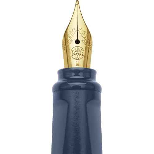 Moleskine x Kaweco, Fountain Pen and Ballpen Set, Medium Nib/1.0mm Point, Blue with Blue Ink