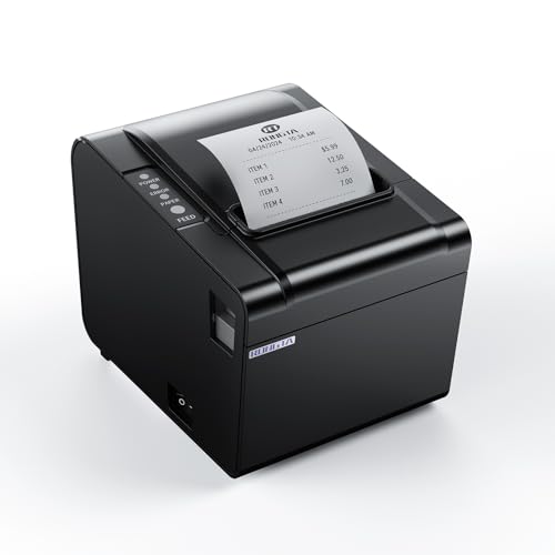 Rongta 80mm Thermal POS Receipt Printer with Auto Cutter - Fast & Reliable