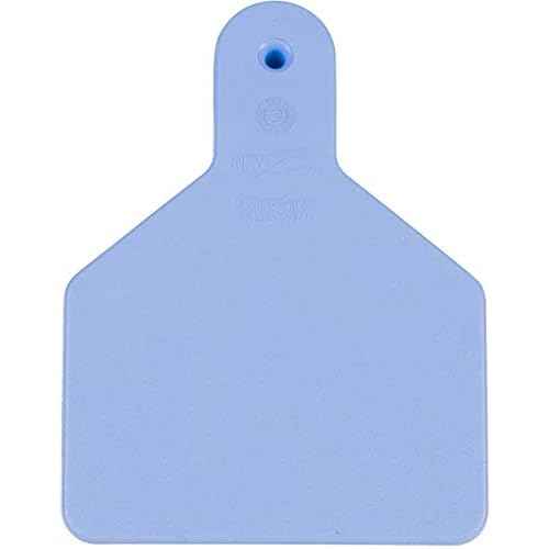 Z Tags 25 Count 1-Piece Blank Tags for Calves, Blue