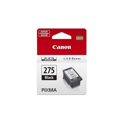 Canon PG-275 Black Ink Cartridge - Pack of 1 for TS3520/3522/3720 Series