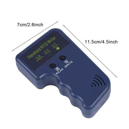 Card Writer Duplicator for 125KHz ID Cards Portable Handheld Device Supports T5577 EM4305 TK4100 Chips No PC Required for Fast Cloning