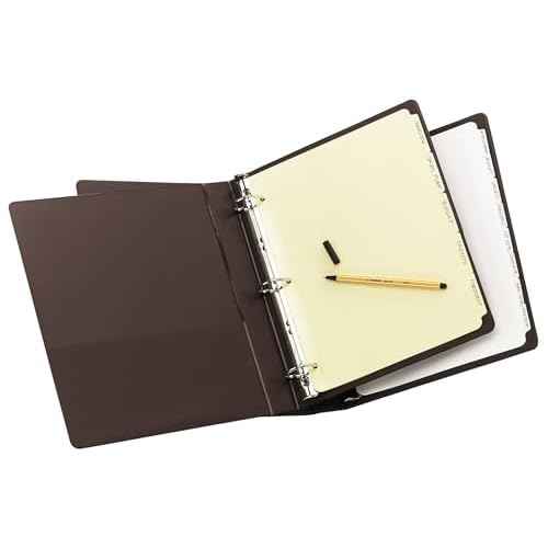 Avery 11501 Write & Erase Plain-Tab Paper Dividers, 5-Tab, Letter, Buff (Box of 36 Sets)