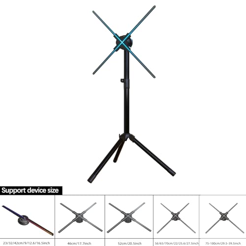 3D Hologram Fan Stand with Adjustable Base for 15.5-39.4 Inch Projectors