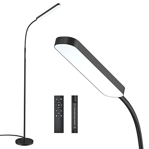 Wio-Mio Matte Black LED Floor Lamp 15W 1000LM Dimmable Stepless Control