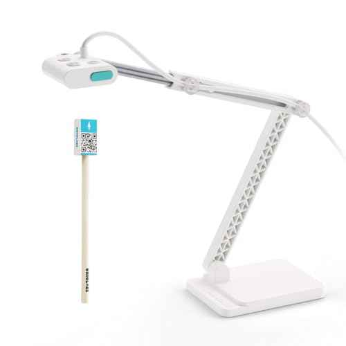 OKIOCAM S2-4K Ultra HD 8MP USB Document Camera for Teachers & Classrooms with OKIOPoint AI-Tracking, Capture Near-Ledger Size, Great in Low Light, Support Mac, USB-C iPad, Interactive Display