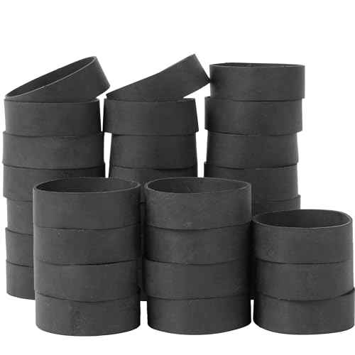 rubber bands size#94 black 35 pieces heavy duty tactical elastic bands wide strong rubber bands for office supplies survival camping biking fishing (3 1/2" x 3/4")