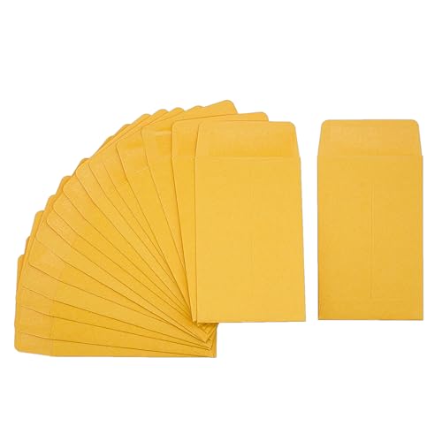 Homrelaxy 120 Pcs Small Coin Envelopes 2.25 x 3.5 Inches with Gummed Flap - Organizer Storage