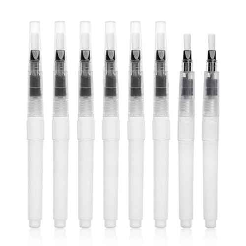 Pencil Style Envelope Sealer Moistener - Set of 8, Letter Sealer Envelope & Stamp Moisteners with Fine Nylon Brush Head Mailing Moistener Wetter Roller for Office or Classroom Use