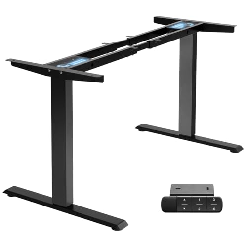 TOPSKY Dual Motor Standing Desk Frame Black Without Stand 225 lbs Capacity