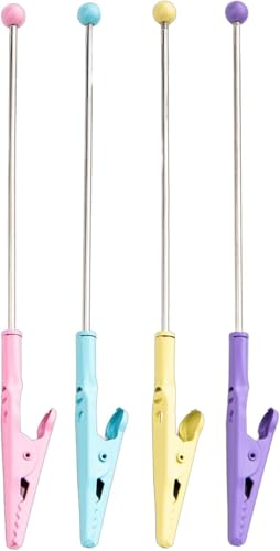 Multicolor Metal Alligator Clips Set for Office & Crafts, 14.1cm - Tustao