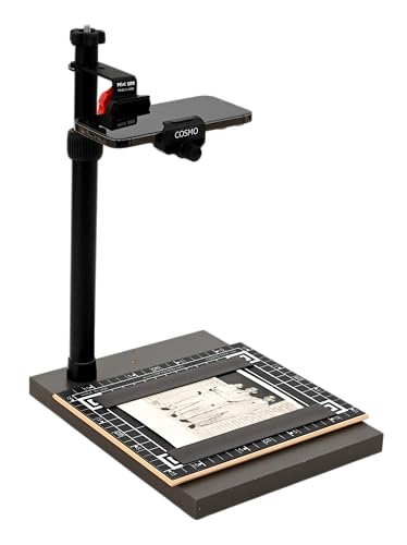 Mini Photo & Document Scanner Stand with Smartphone Holder - Portable Archiving Solution