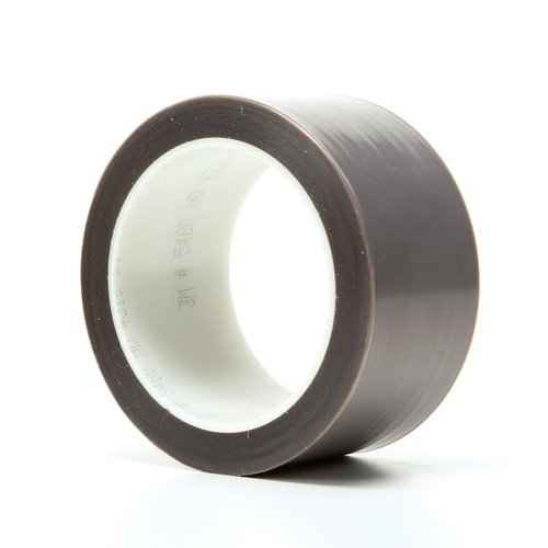3M 5480 Gray PTFE Skived Film Tape Roll - 1 in. x 15 ft. Non Stick with Pressure Sensitive Silicone Adhesive