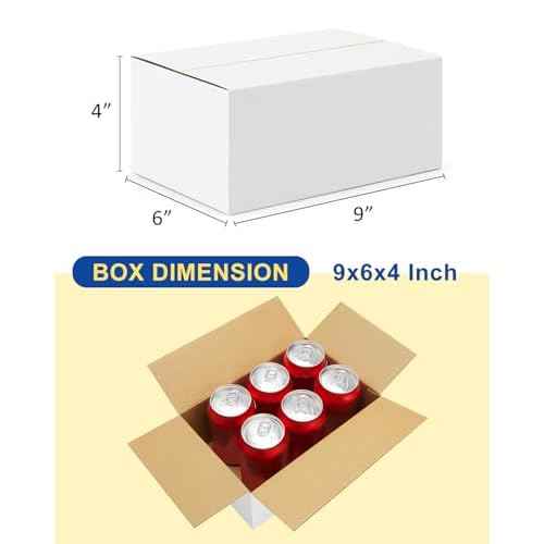 40-Pack-Small-Shipping-Boxes-9x6x4, Corrugated-Cardboard-Boxes-for-Packaging-Small-Business, White-Boxes-Mailers