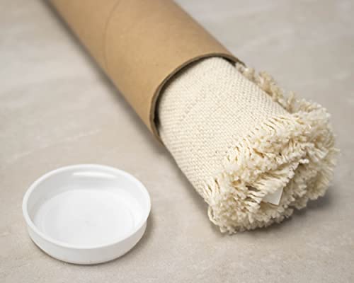 6 Pack 36 Inch Kraft Mailing Tubes with End Caps for Shipping & Art