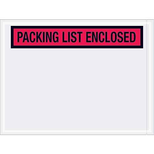 Box Partners PL451 4 .50 in. x 6 in. Packing List Enclosed Envelopes