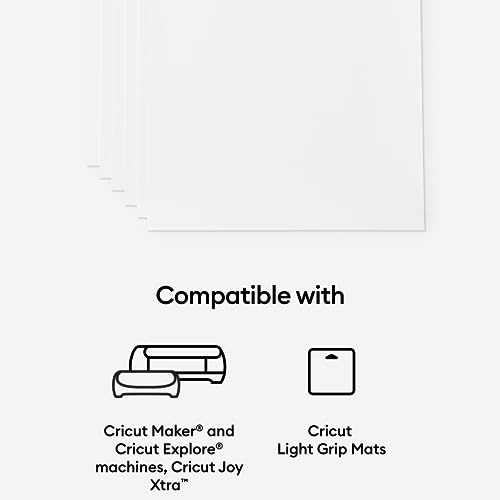 Cricut Printable Sticker Paper - 50 count, US Letter Size (8.5in x 11in)