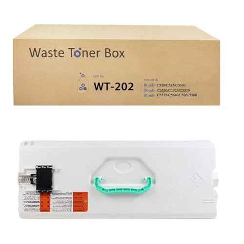 WT-202 Waste Toner Container Cartridge Compatible for Canon WT-202 for GPR53 GPR55 imageRUNNER Advance C3320 C3325 C3330 C3520 C3525 C3530 C5535 C5540 C5550 C5560 Printer