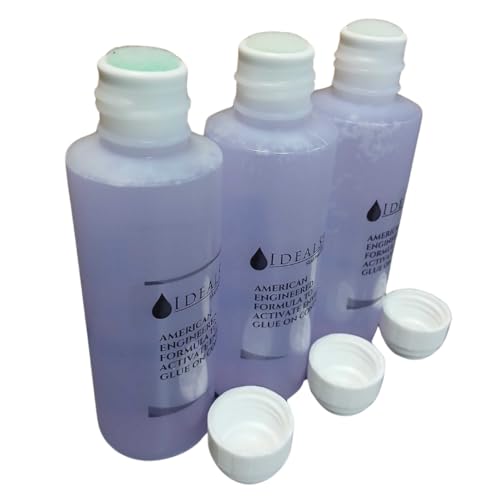 IDEALSEAL Envelope Moistener (120 ML) (3600 Envelpes) E-Z Seal Compatible 4 oz. Dabber Bottle of Sealing Solution PB Sealing Solution 601-7 Postage Stamp Envelope Seal (3 Bottles)