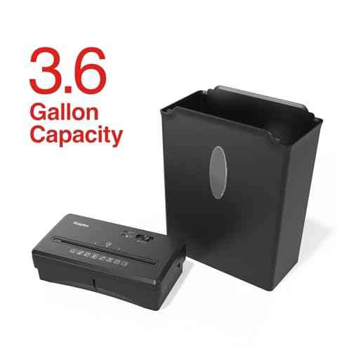 Staples Paper Shredder, 8-Sheet Cross-Cut, Anti-Jam, for Office & Home Use with 3.6 Gallon Bin, Black