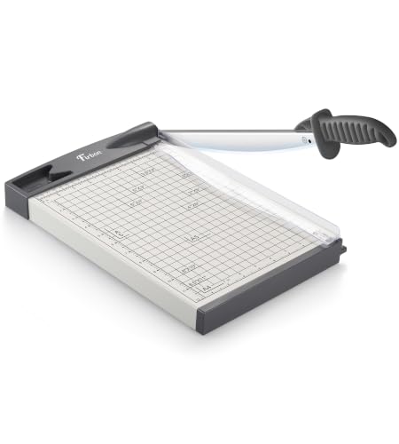 Heavy-Duty Metal Guillotine Paper Cutter 12 Inch with Sharp Blade & Safety Lock