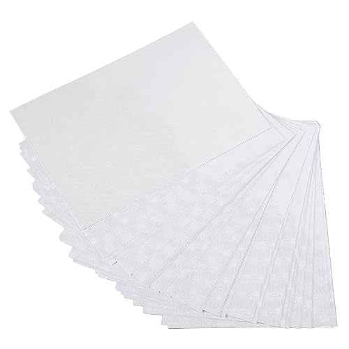 50Pcs Holographic Laminate Sheets A4 Bright Colors Glittering Effects Holographic Stickers for Photo Paper Picture (Fireworks)