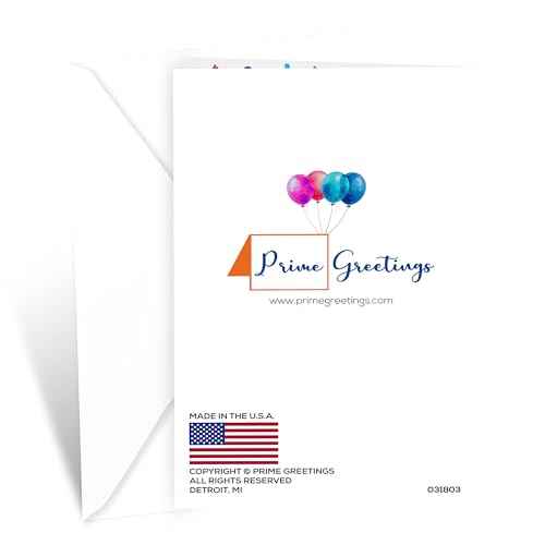 Prime Greetings Nephew Birthday Card, Made in America, Eco-Friendly, Thick Card Stock with Premium Envelope 5in x 7.75in, Packaged in Protective Mailer