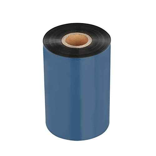Thermal Transfer Printer ribbon-1ROLL 4.33" x 1476'/110mm x 450m Black Wax Resin Ribbons 1"Core Ink Out for Zebra ZT410 ZT420 ZM400 Sato Datamax Tsc TEC Printer