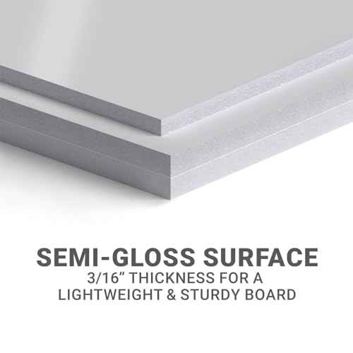 GotPrint Premium Custom Foam Boards, 3/16" Thick Customized Your Own Design Text/Logo/Image Foam Poster Boards for Photo Mounting Presentations Art Craft, Shape Rectangle, 24" X 36", Pack of 1