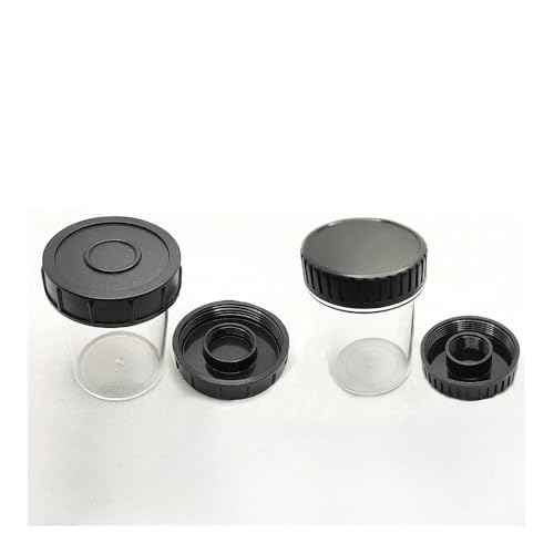 Microscope Accessories Kit Objective Lens Box for Microscope Objectives RMS M25 M26 M27 M35 Thread Storage Box 2pcs Microscope Slides(M25 Hight 60mm)