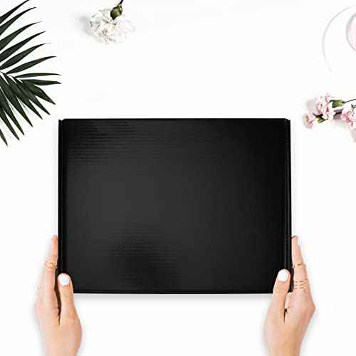 Hoikwo Medium Shipping Boxes for Mailing Shipping Packaging, Corrugated Cardboard Boxes for Packaging Small Business, (Black, 12x9x4-20 Pack)